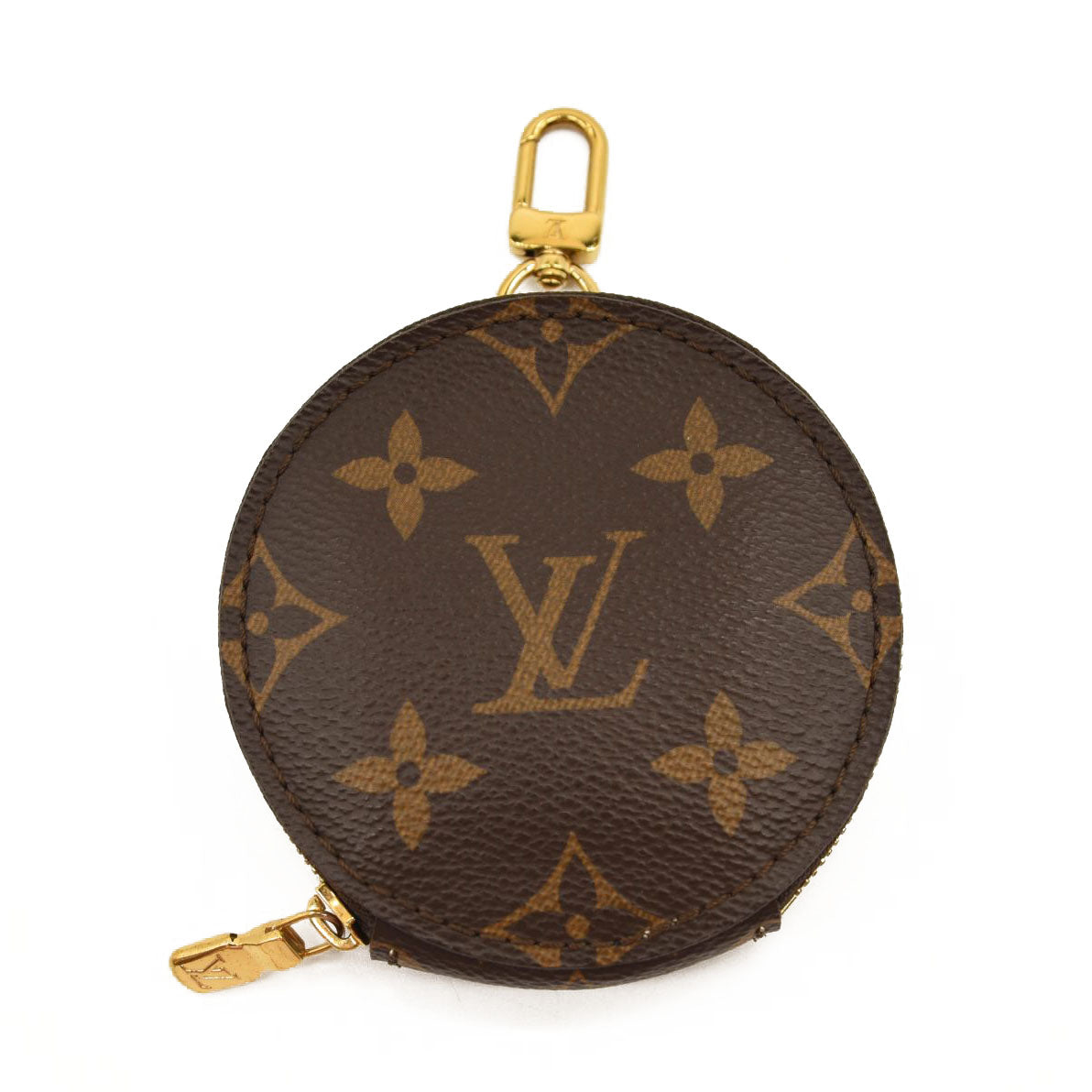 Louis Vuitton Coin Purse Round Monogram Brown in Canvas with Brass - US