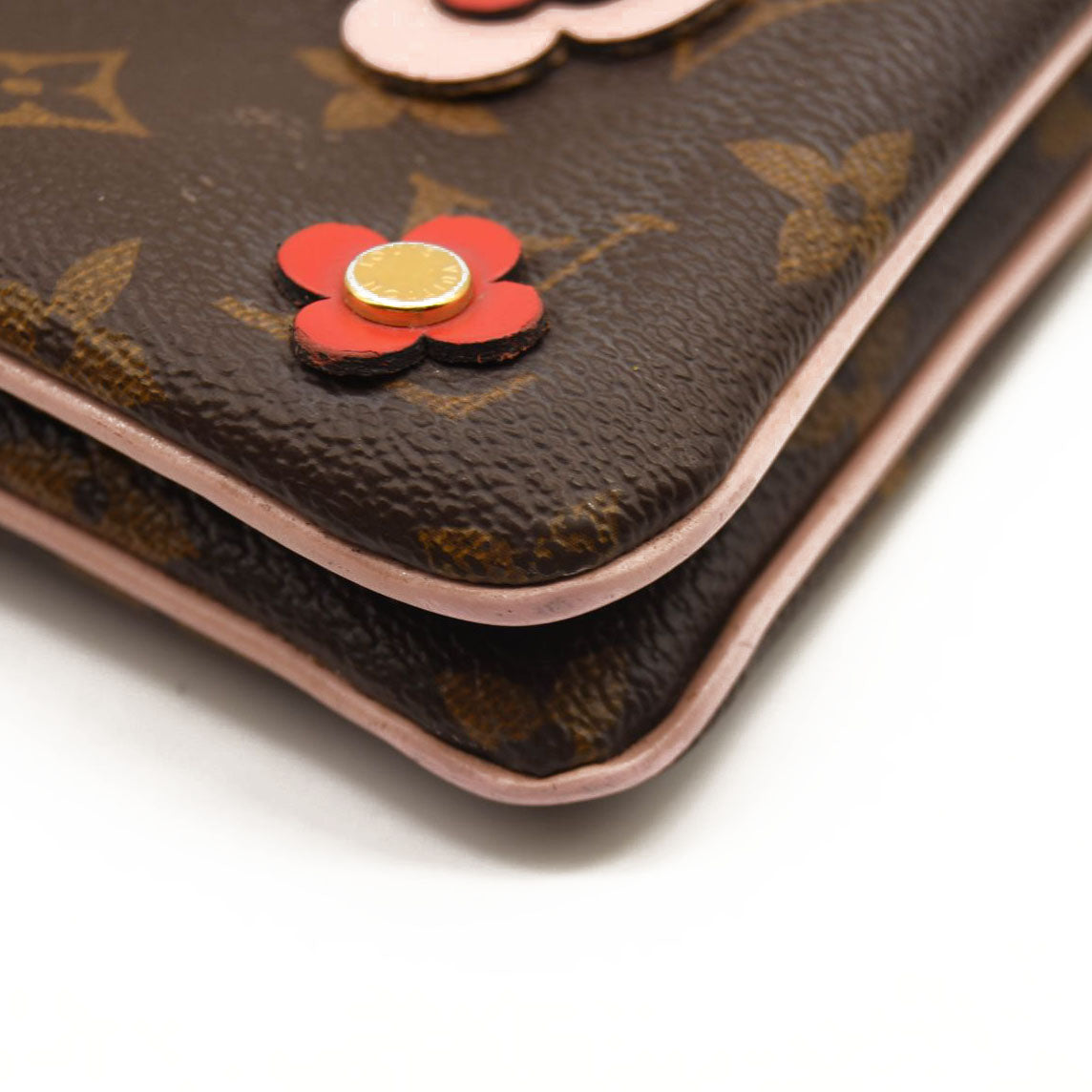LOUIS VUITTON Monogram Blooming Flowers Double Zip Pochette