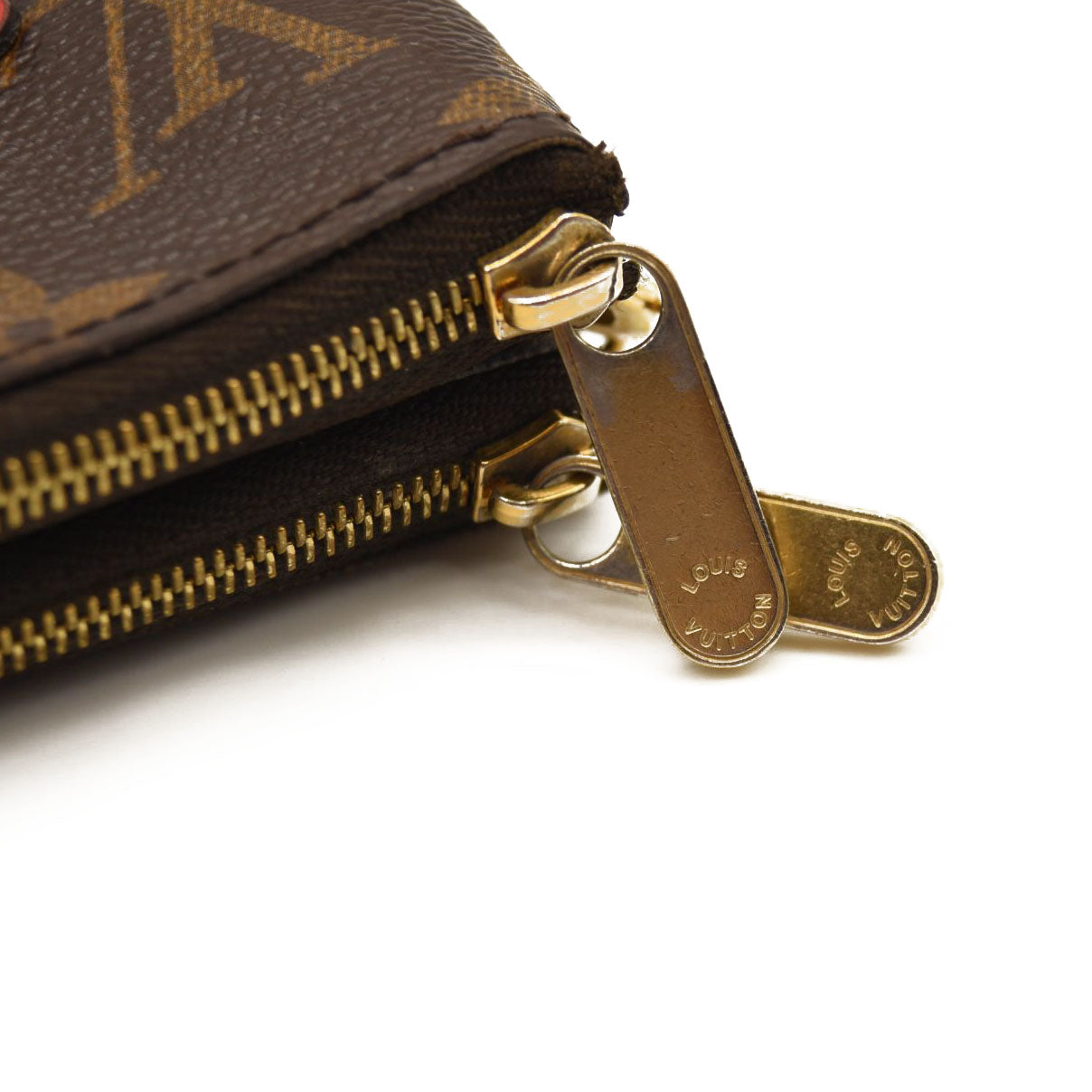 LOUIS VUITTON Monogram Blooming Flowers Double Zip Pochette