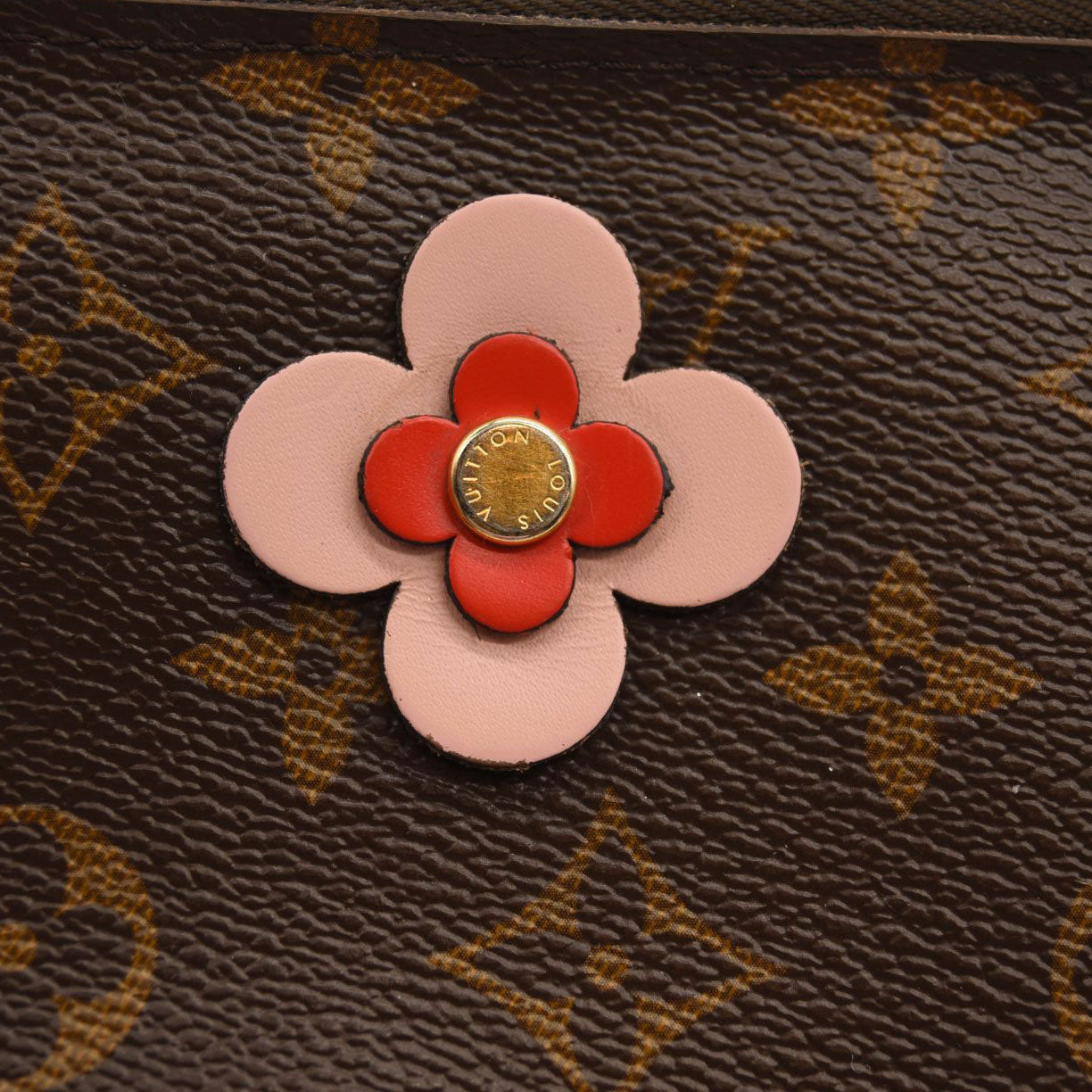 LOUIS VUITTON Monogram Blooming Flowers Double Zip Pochette