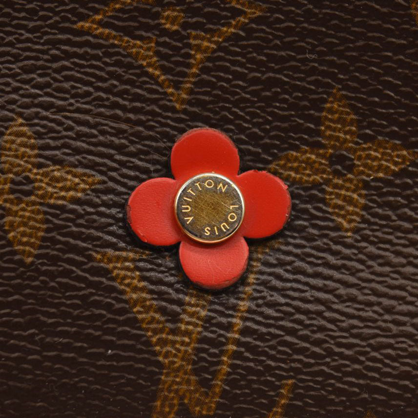 LOUIS VUITTON Monogram Blooming Flowers Double Zip Pochette