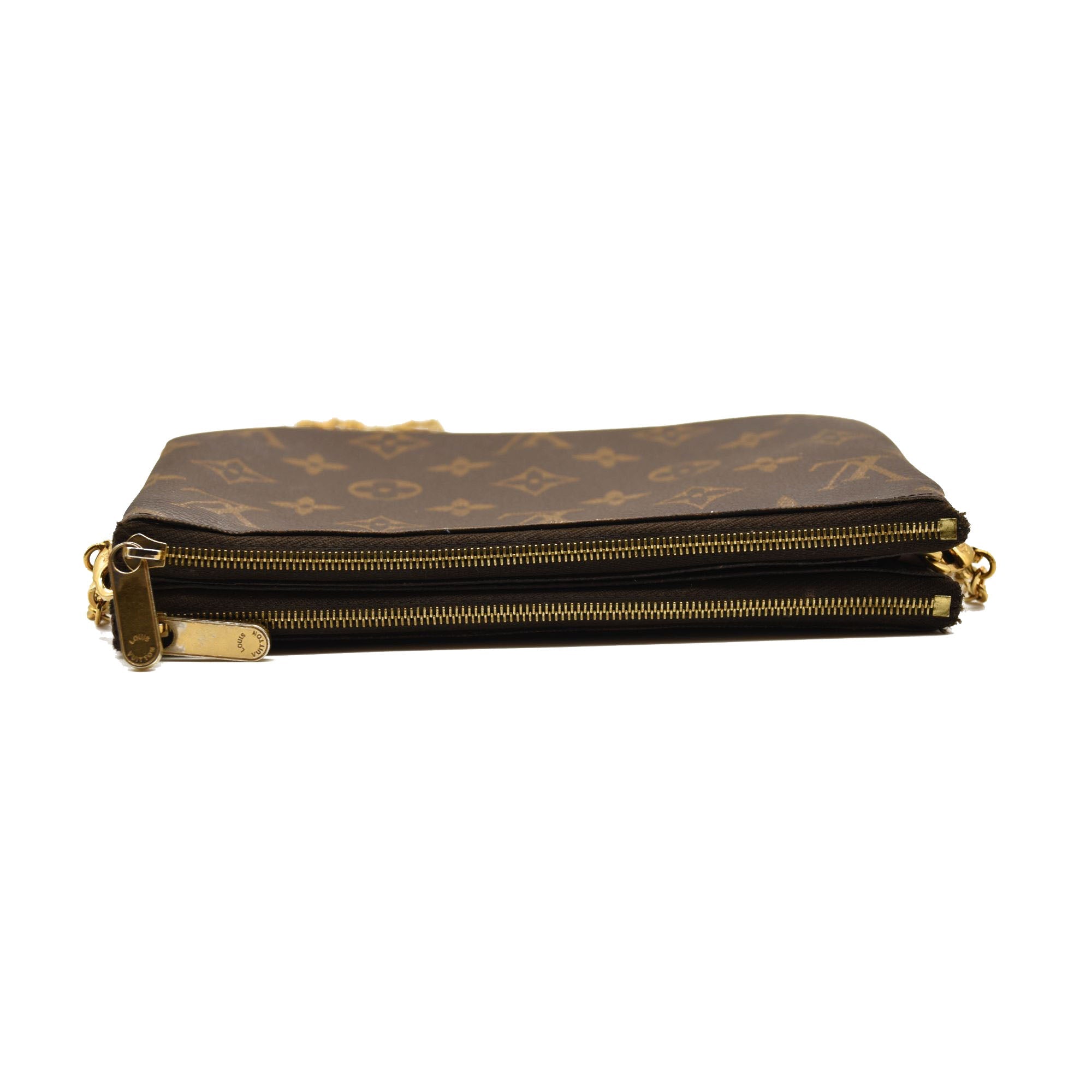 LOUIS VUITTON Monogram Blooming Flowers Double Zip Pochette