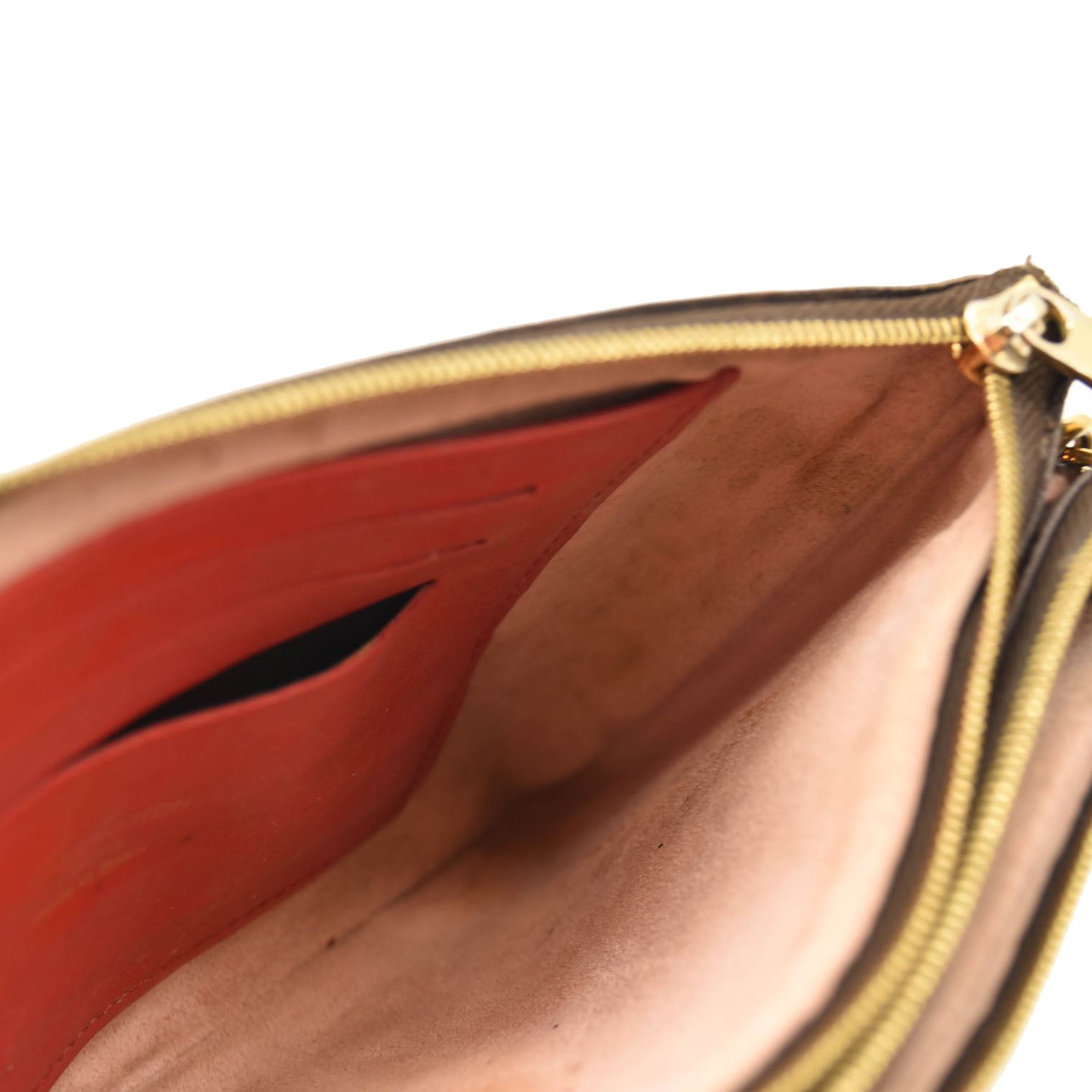 LOUIS VUITTON Monogram Blooming Flowers Double Zip Pochette