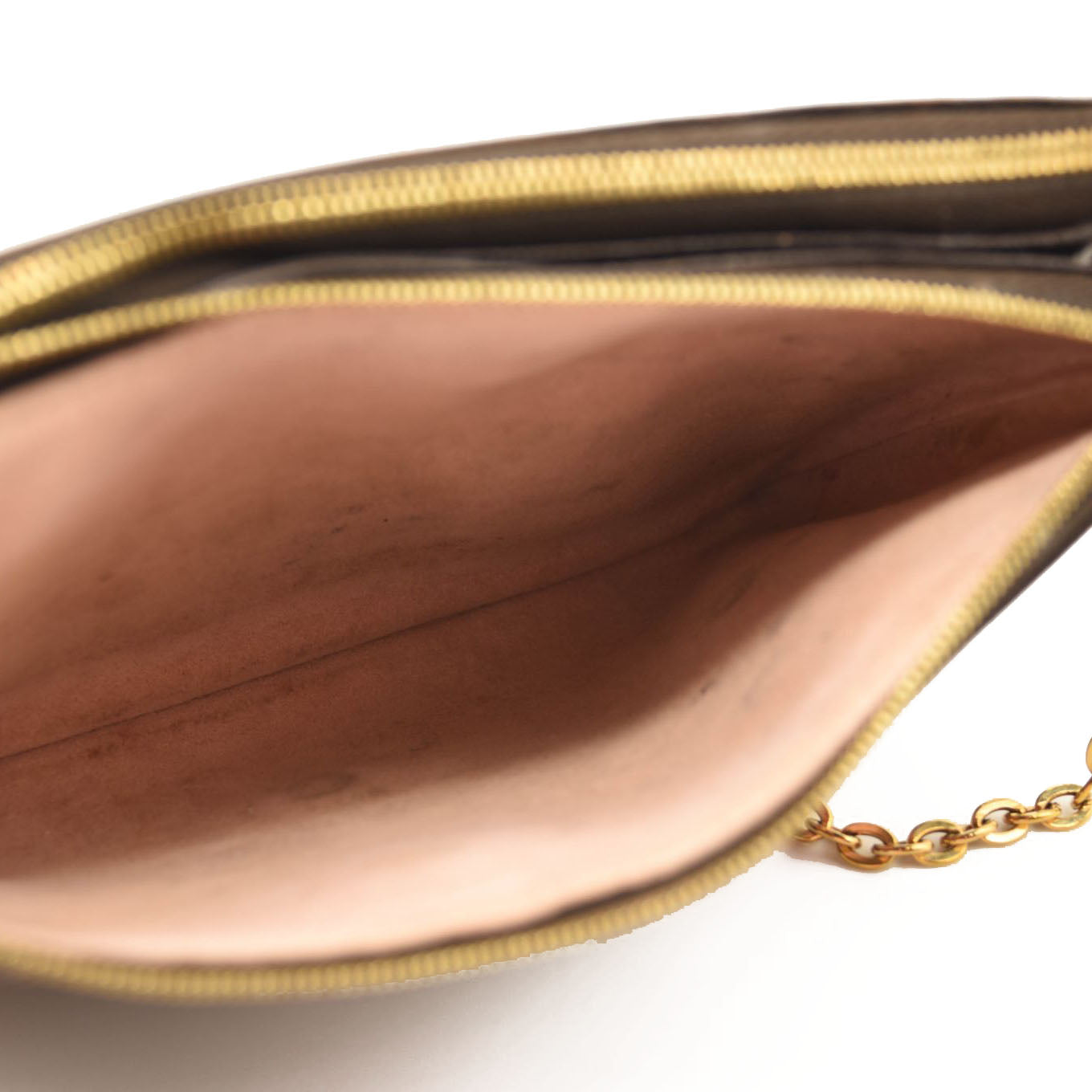 LOUIS VUITTON Monogram Blooming Flowers Double Zip Pochette