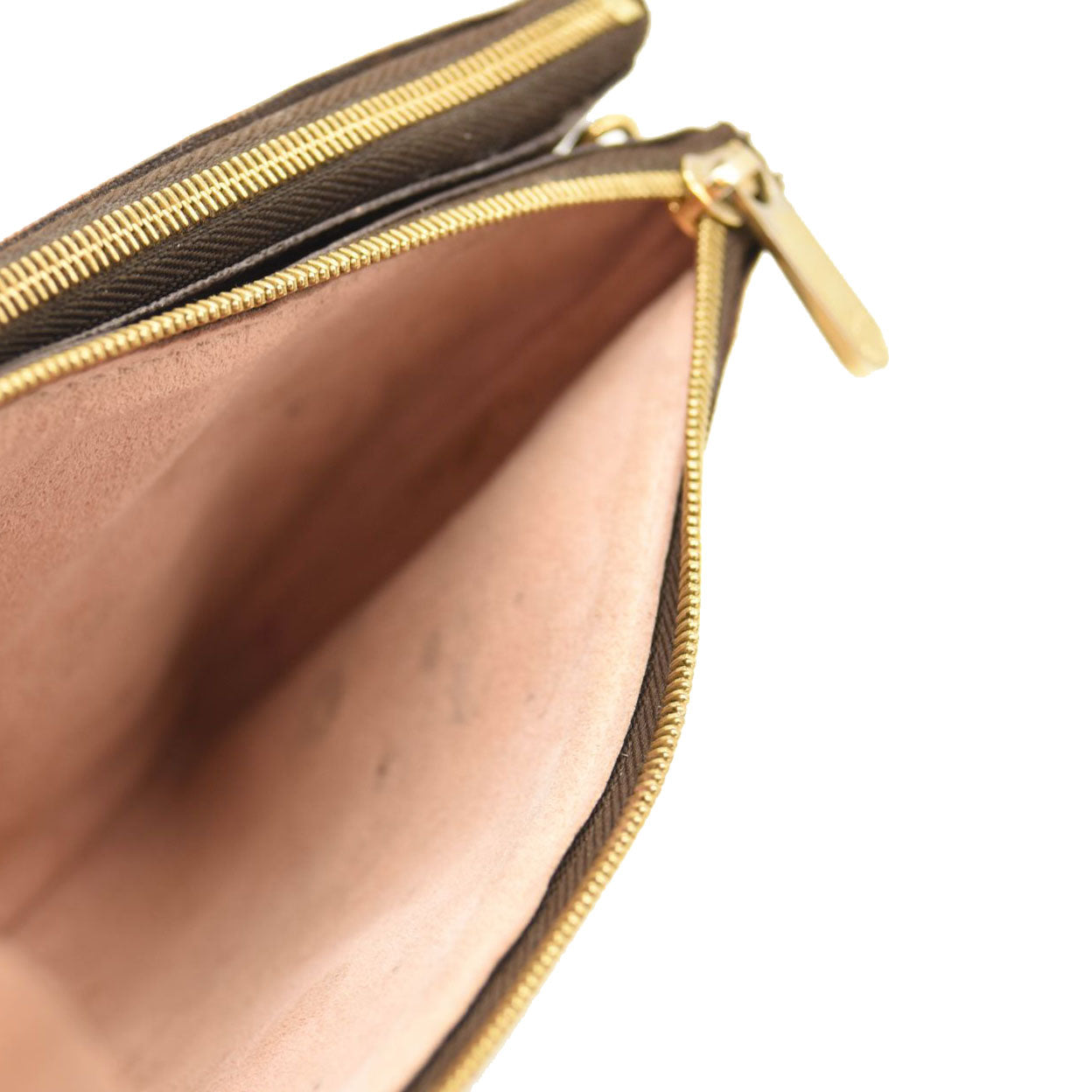 LOUIS VUITTON Monogram Blooming Flowers Double Zip Pochette