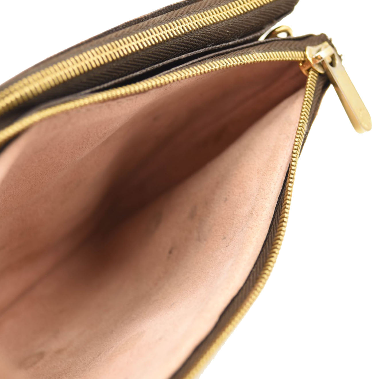 LOUIS VUITTON Monogram Blooming Flowers Double Zip Pochette