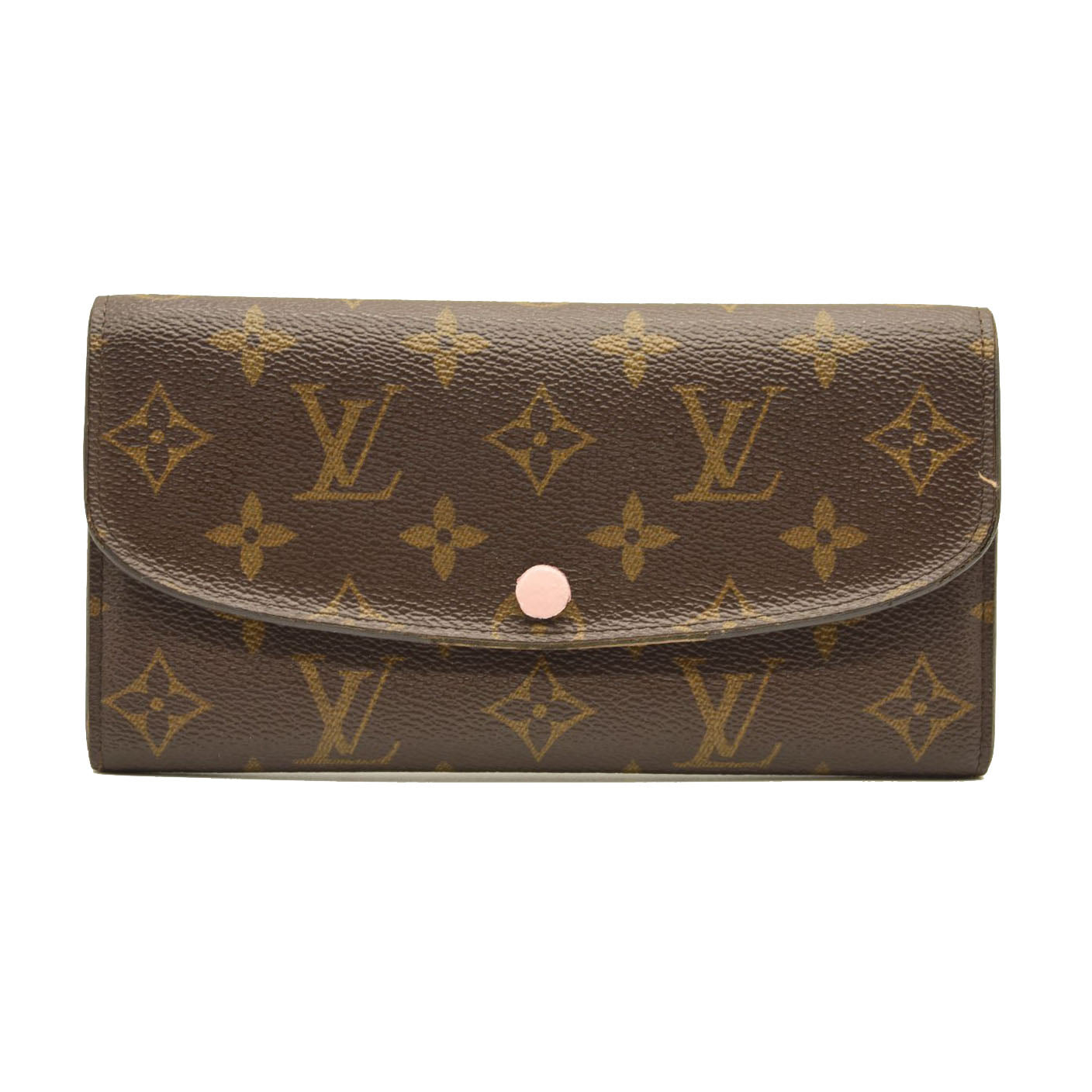 LOUIS VUITTON Monogram Emilie Wallet Rose Ballerine