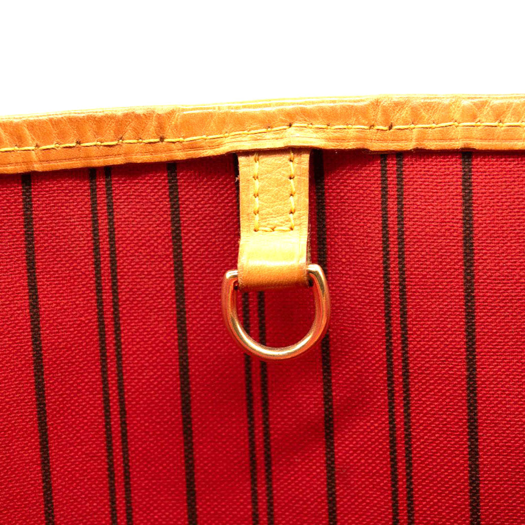 LOUIS VUITTON Monogram Neverfull MM Cherry Cerise