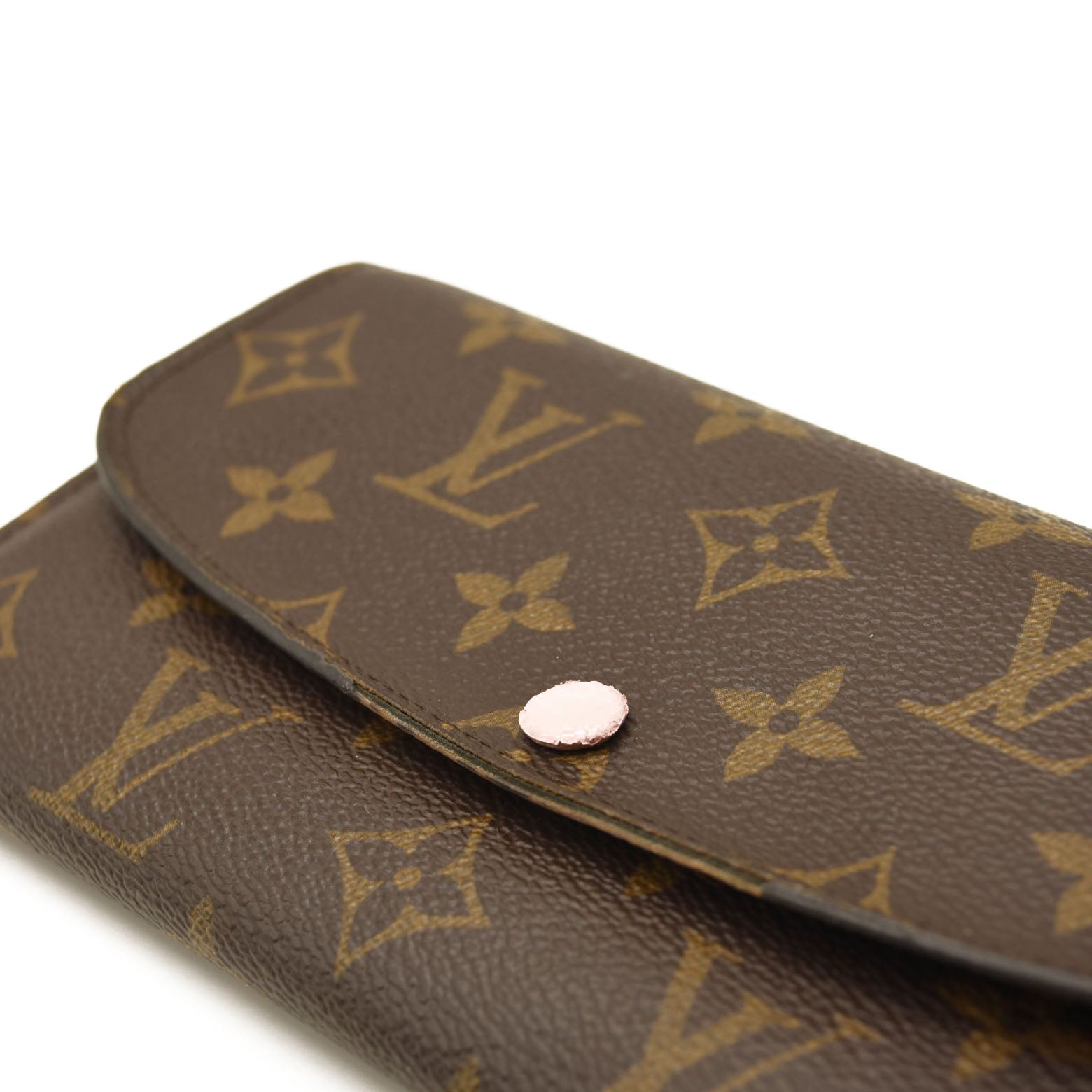 LOUIS VUITTON Monogram Emilie Wallet Rose Ballerine