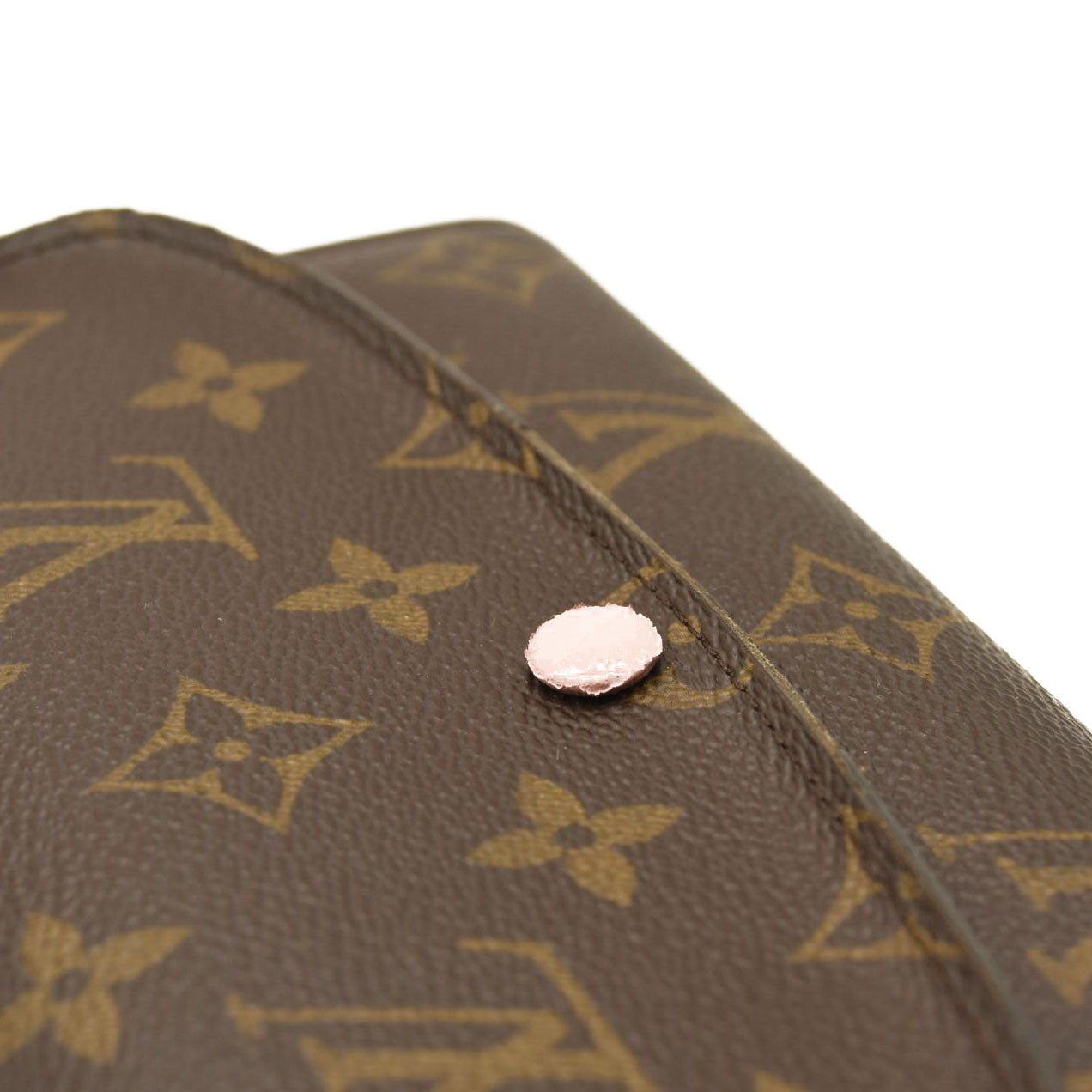 LOUIS VUITTON Monogram Emilie Wallet Rose Ballerine