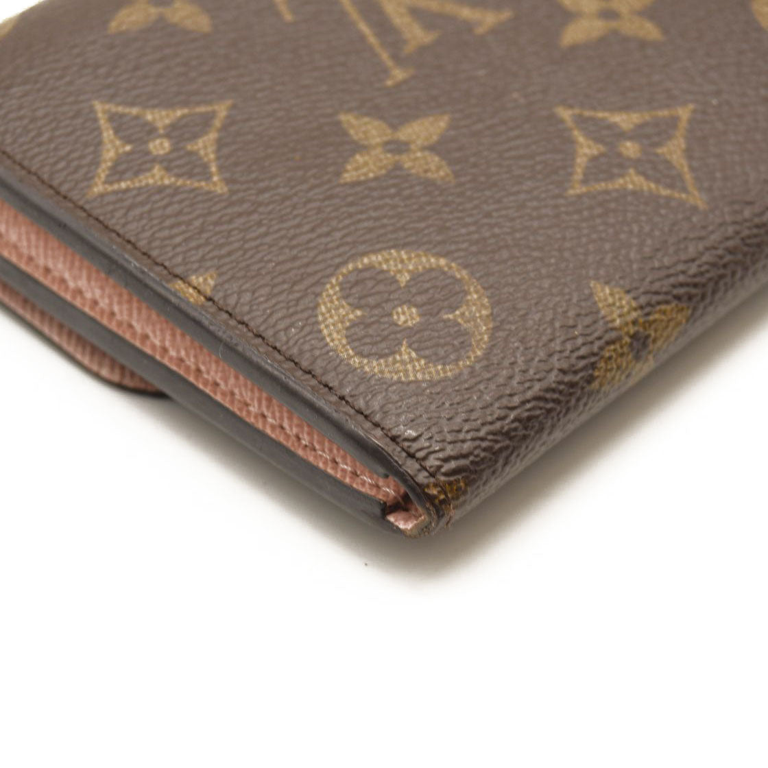 LOUIS VUITTON Monogram Emilie Wallet Rose Ballerine