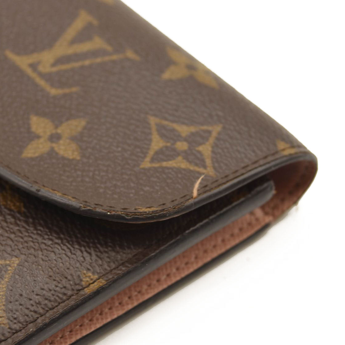 LOUIS VUITTON Monogram Emilie Wallet Rose Ballerine