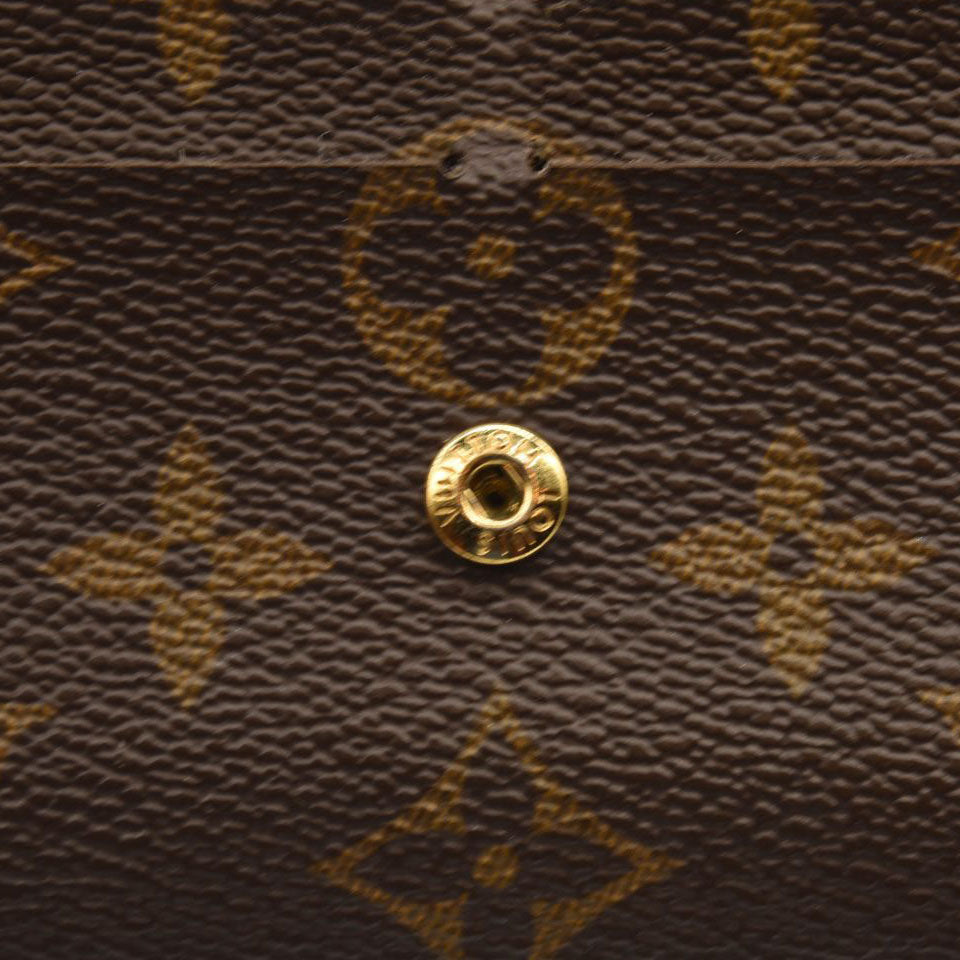 LOUIS VUITTON Monogram Emilie Wallet Rose Ballerine