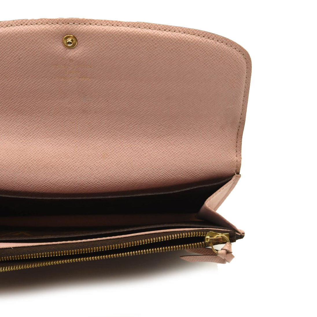 LOUIS VUITTON Monogram Emilie Wallet Rose Ballerine