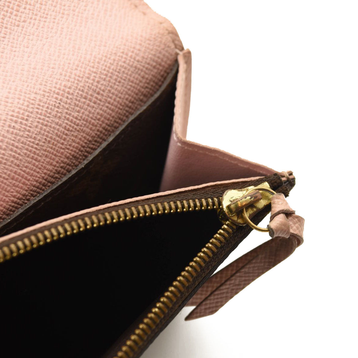 LOUIS VUITTON Monogram Emilie Wallet Rose Ballerine