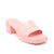 NEW Gucci Rubber Logo Platform Slide Sandal Pink EU 37