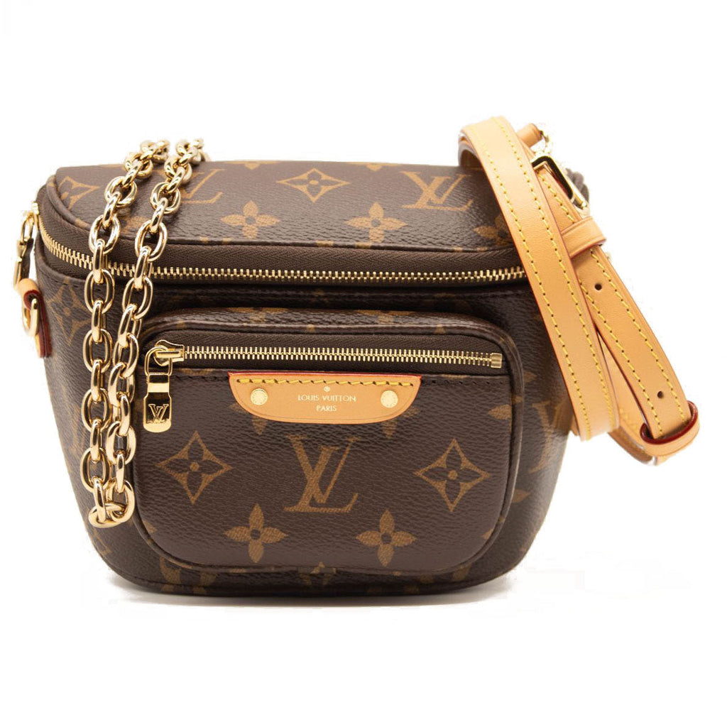 Shop Louis Vuitton BUMBAG Monogram Leather Crossbody Bag Logo Bags
