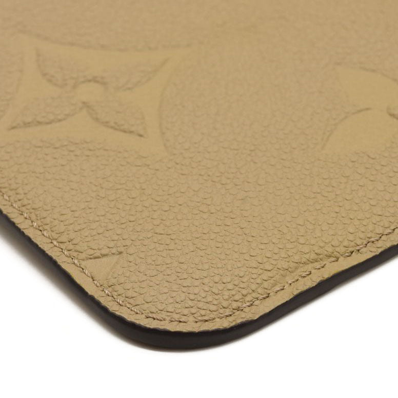 LOUIS VUITTON Empreinte Monogram Giant Neverfull MM Pochette Tourterelle