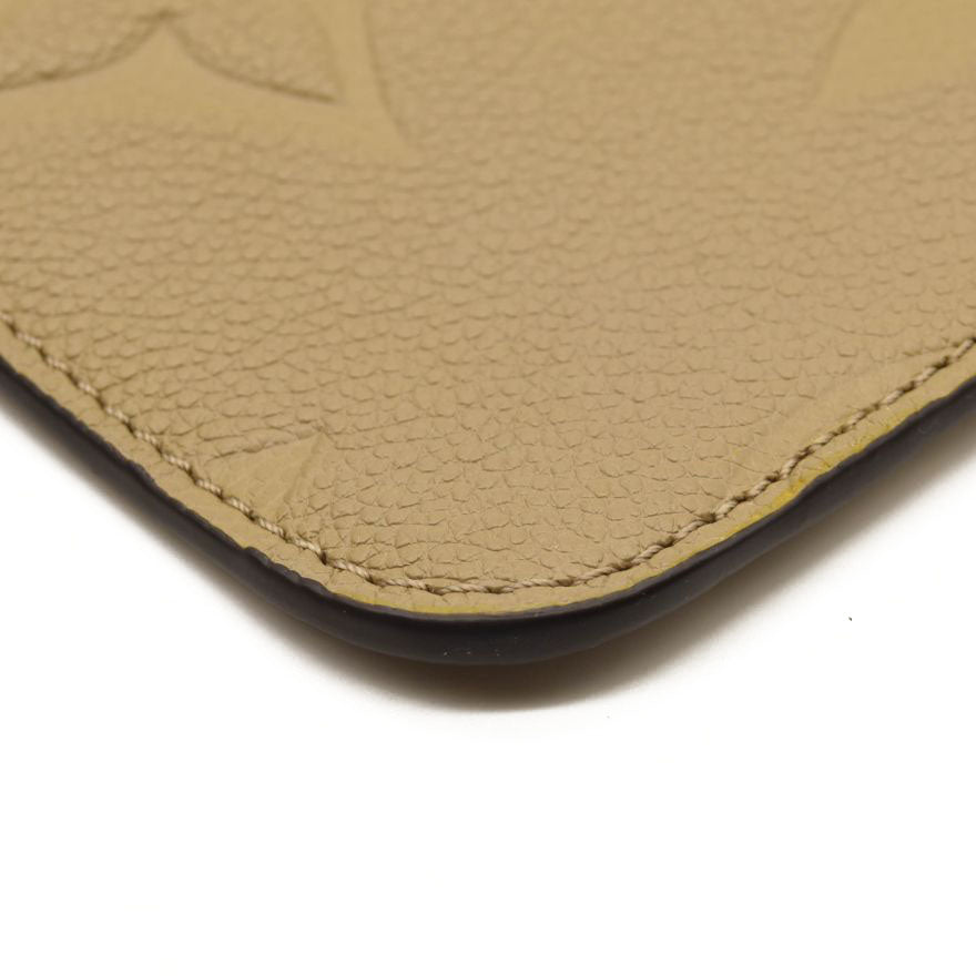 LOUIS VUITTON Empreinte Monogram Giant Neverfull MM Pochette Tourterelle