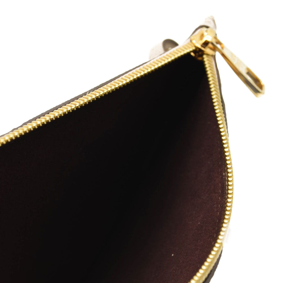 LOUIS VUITTON Empreinte Monogram Giant Neverfull MM Pochette Tourterelle