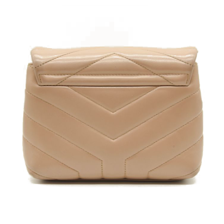 Pre-Owned $1990 Saint Laurent Toy Loulou Strap Bag in Quilted Y Shoulder Bag