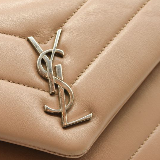 Pre-Owned $1990 Saint Laurent Toy Loulou Strap Bag in Quilted Y Shoulder Bag