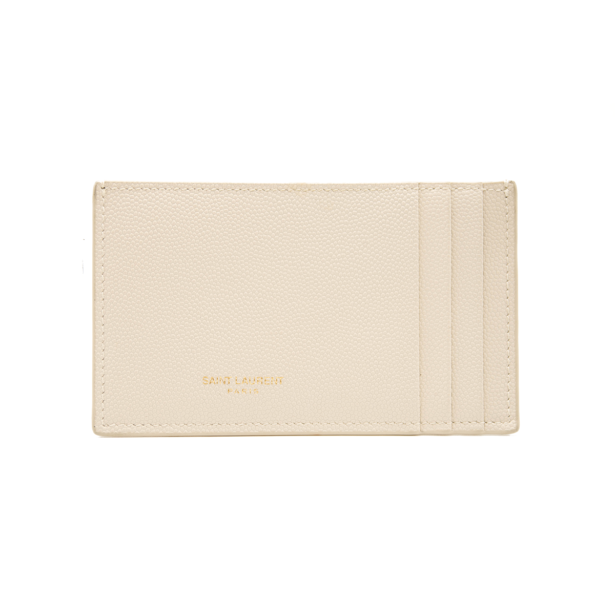 SAINT LAURENT Grain De Poudre Monogram Uptown Chain Wallet Crema Soft