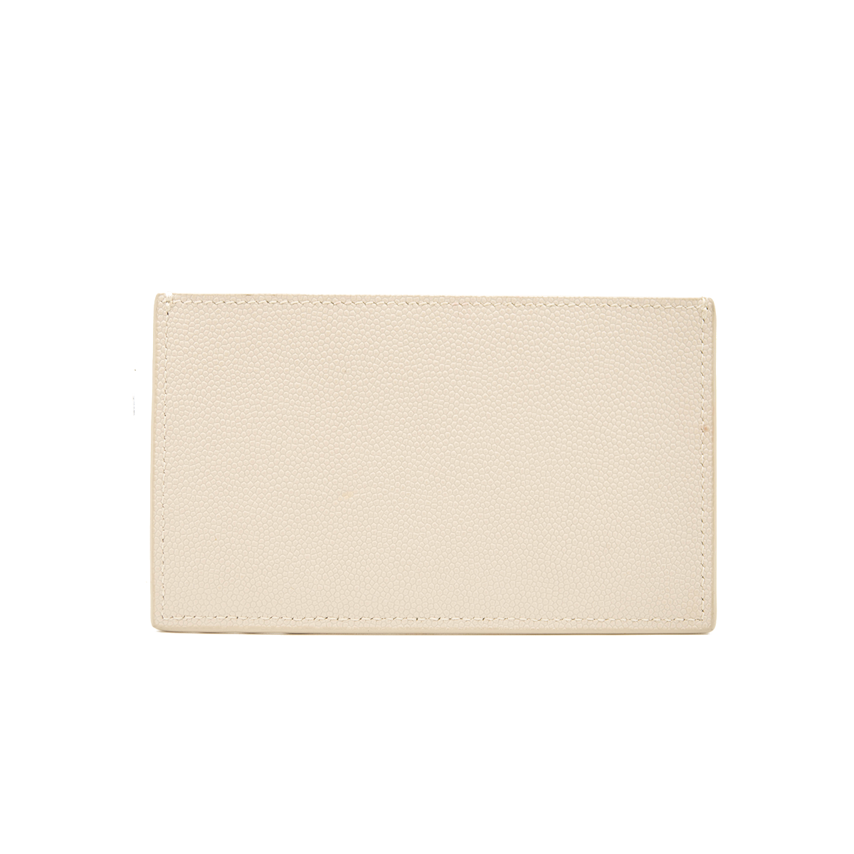 SAINT LAURENT Grain De Poudre Monogram Uptown Chain Wallet Crema Soft
