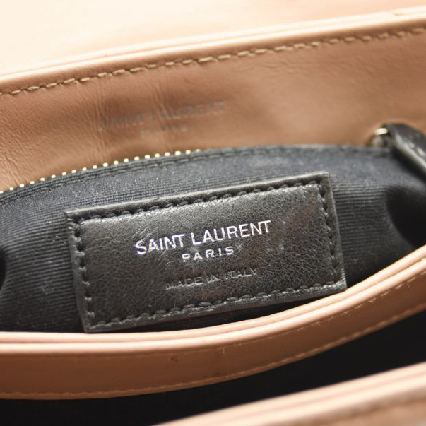 Pre-Owned $1990 Saint Laurent Toy Loulou Strap Bag in Quilted Y Shoulder Bag