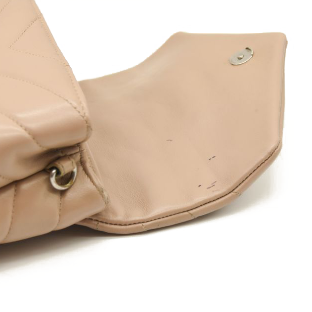 Pre-Owned $1990 Saint Laurent Toy Loulou Strap Bag in Quilted Y Shoulder Bag