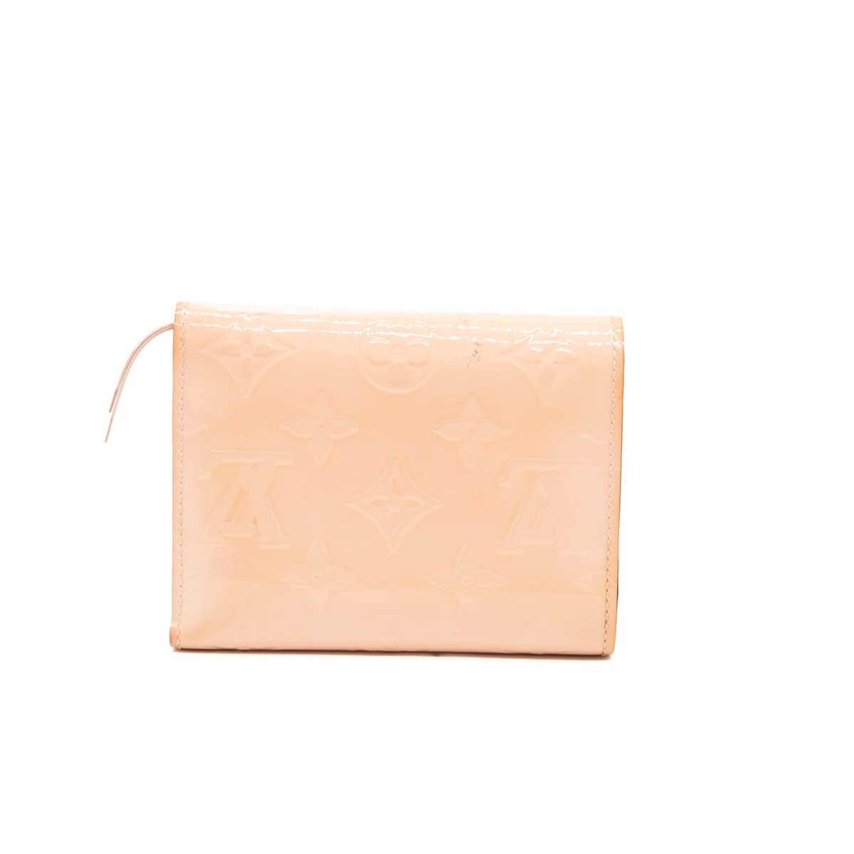 LOUIS VUITTON Vernis Victorine Compact Wallet Rose Ballerine