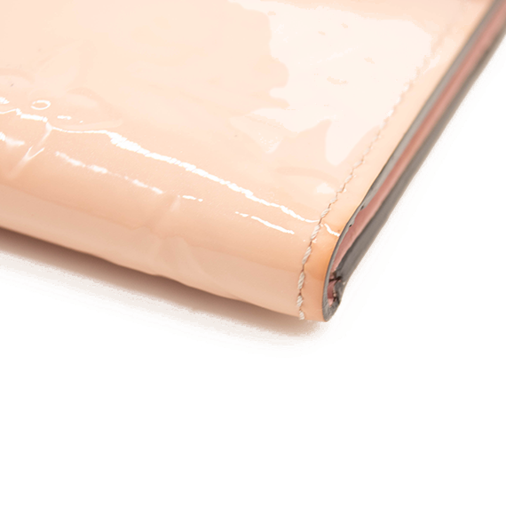LOUIS VUITTON Vernis Victorine Compact Wallet Rose Ballerine