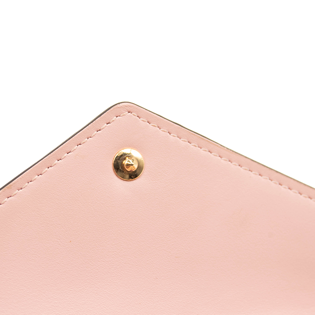 LOUIS VUITTON Vernis Victorine Compact Wallet Rose Ballerine