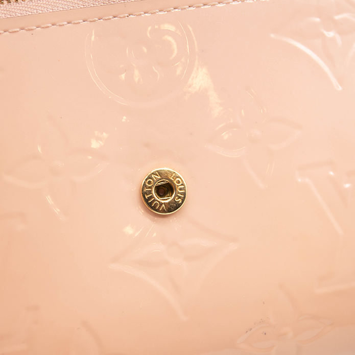 Louis Vuitton Key Pouch Monogram Vernis Rose Ballerine in Patent