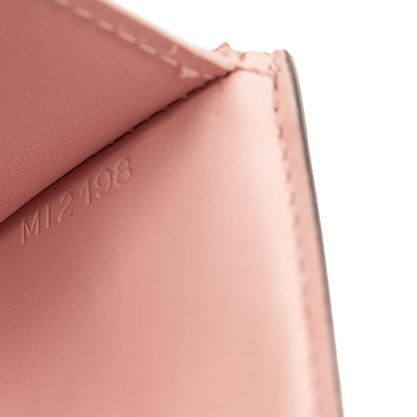 LOUIS VUITTON Vernis Victorine Compact Wallet Rose Ballerine