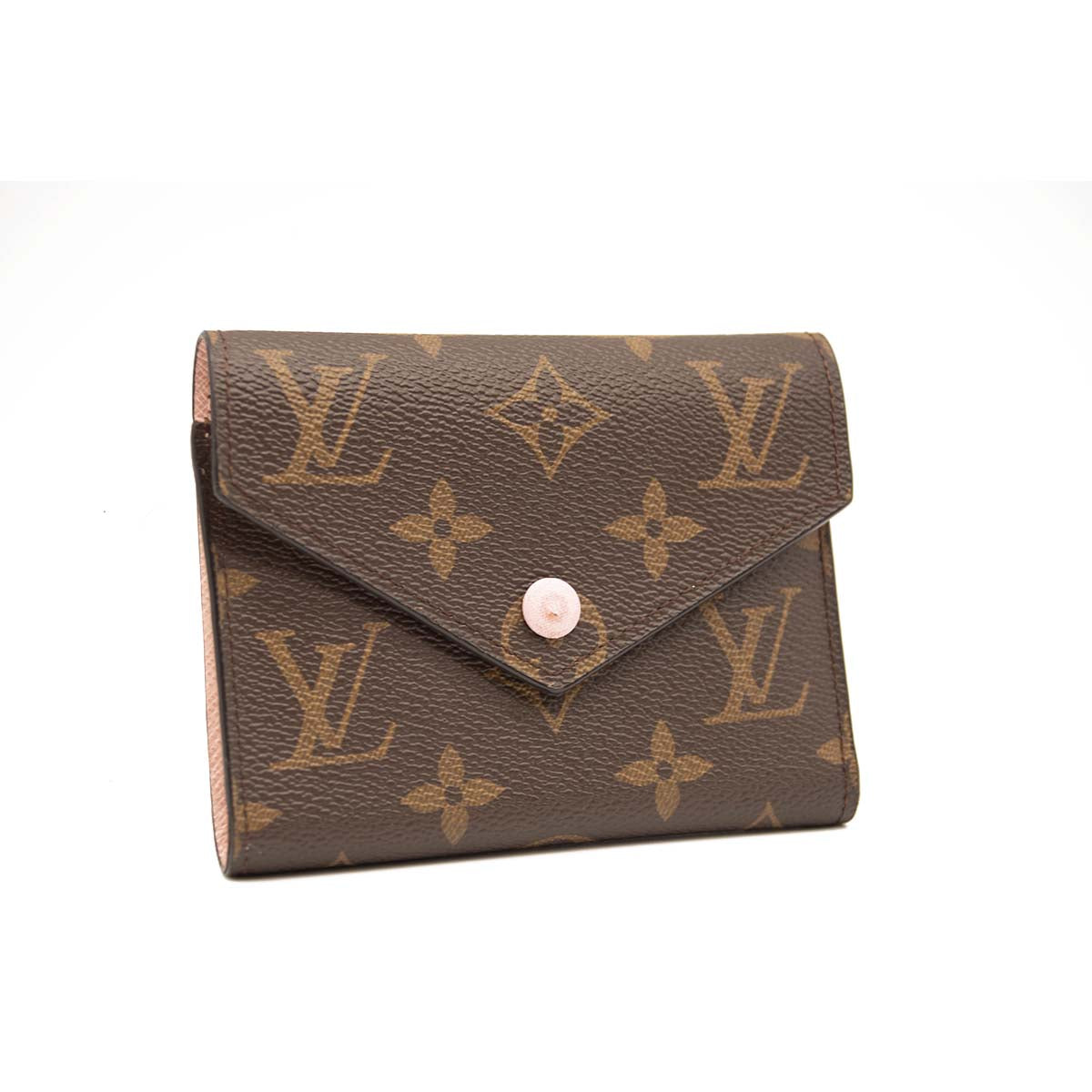 LOUIS VUITTON Monogram Victorine Wallet Rose Ballerine