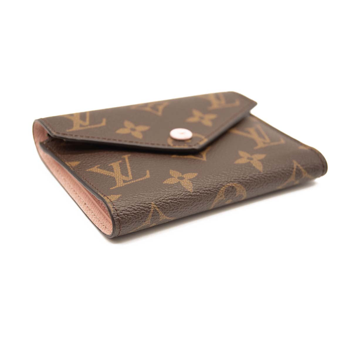 LOUIS VUITTON Monogram Victorine Wallet Rose Ballerine