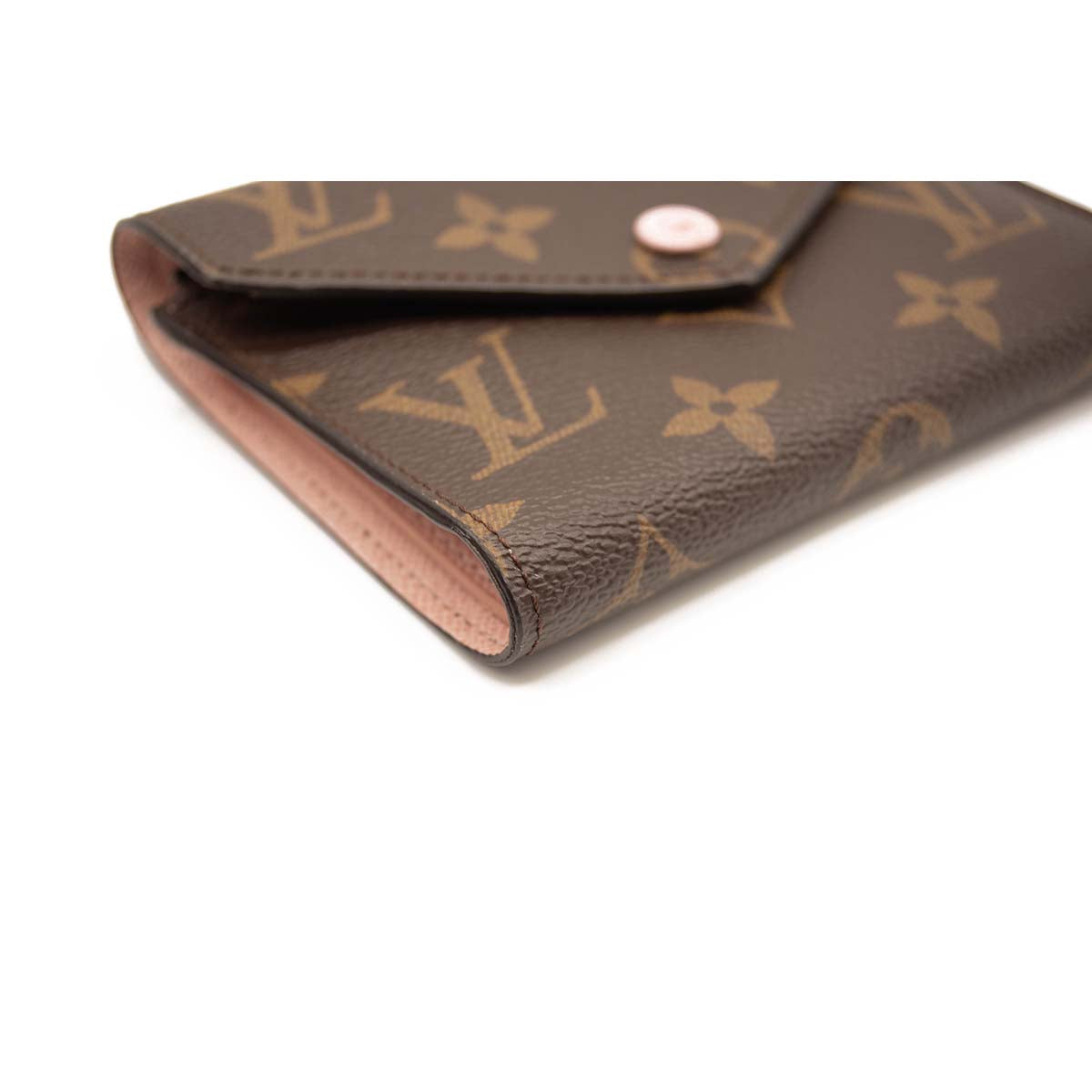 LOUIS VUITTON Monogram Victorine Wallet Rose Ballerine