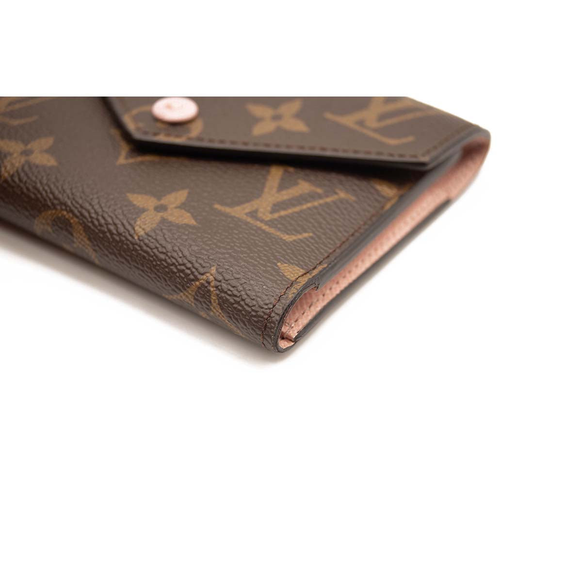 LOUIS VUITTON Monogram Victorine Wallet Rose Ballerine