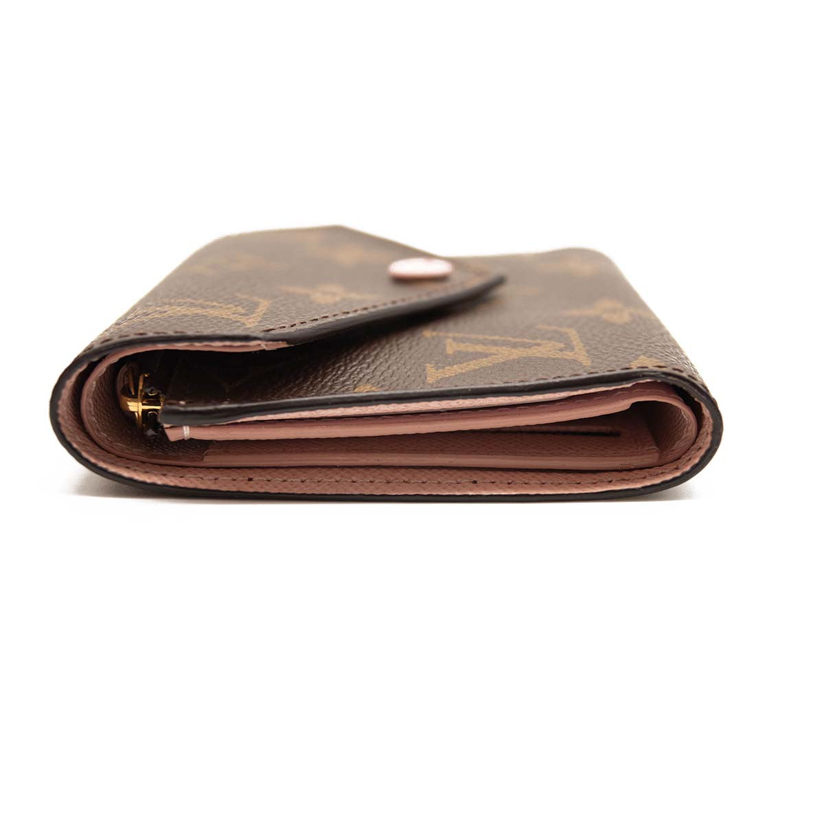 LOUIS VUITTON Monogram Victorine Wallet Rose Ballerine