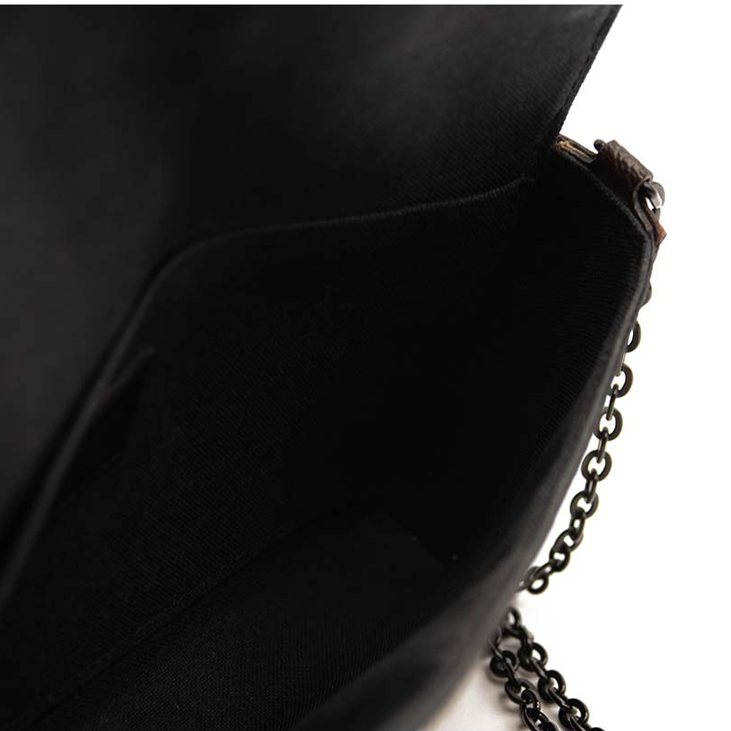 LOUIS VUITTON Monogram Animal Print Pochette Felicie Chain Wallet