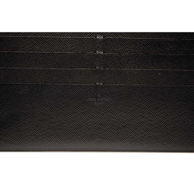 Louis Vuitton Grey, Pattern Print Monogram Eclipse Coated Canvas Bifold Wallet