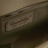 CHANEL Chanel Mint Green Quilted Patent Leather Medium Boy Flap Bag