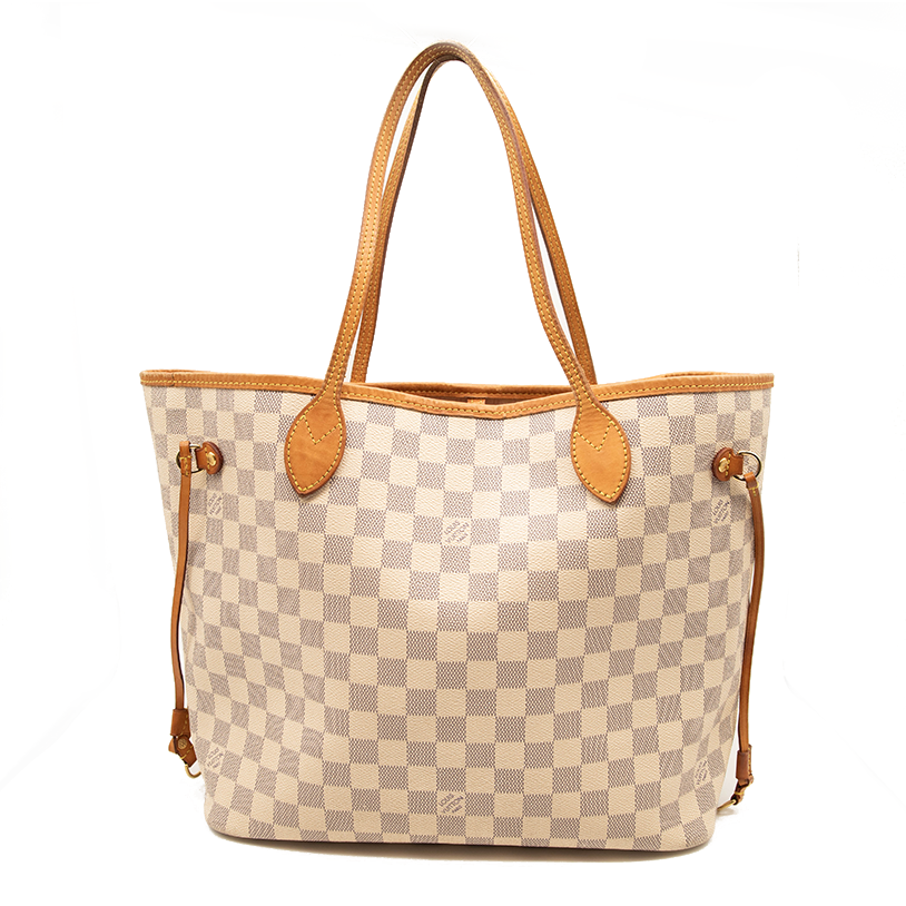 USED Louis Vuitton Neverfull Neo Mm White Damier Azur Canvas Tote -  MyDesignerly