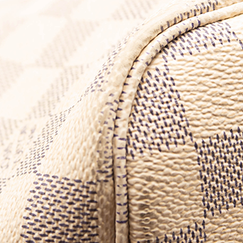 LOUIS VUITTON Damier Azur Neo Neverfull MM Rose Ballerine