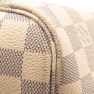 LOUIS VUITTON Damier Azur Neo Neverfull MM Rose Ballerine