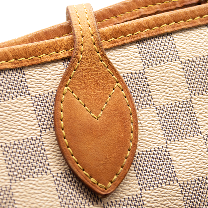 LOUIS VUITTON Damier Azur Neo Neverfull MM Rose Ballerine