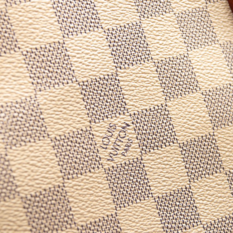 LOUIS VUITTON Damier Azur Neo Neverfull MM Rose Ballerine