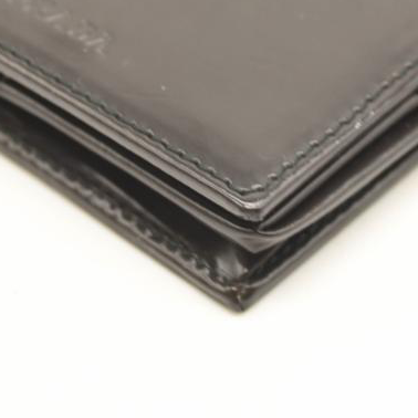 Prada Coin Purse Black Leather Square Pouch