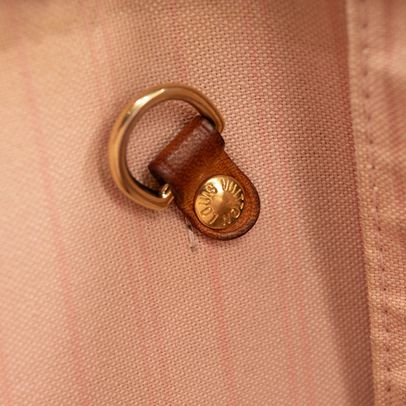 LOUIS VUITTON Damier Azur Neo Neverfull MM Rose Ballerine